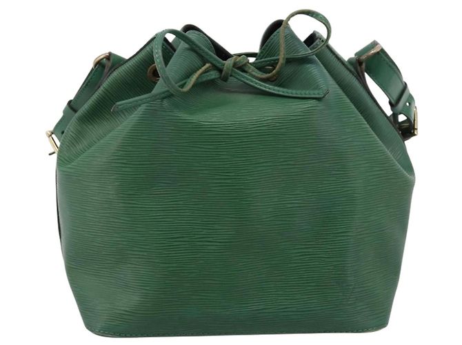 Borsa a tracolla LOUIS VUITTON Epi Petit Noe Verde M44104 LV Auth 201250A - vista 13