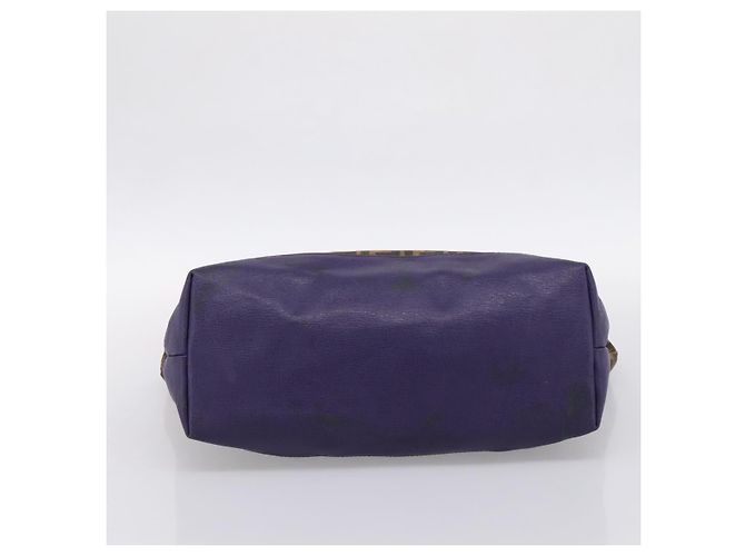 Bolso Tote FENDI Zucca Canvas Negro Marrón Auth 202705 Castaño - vista 9