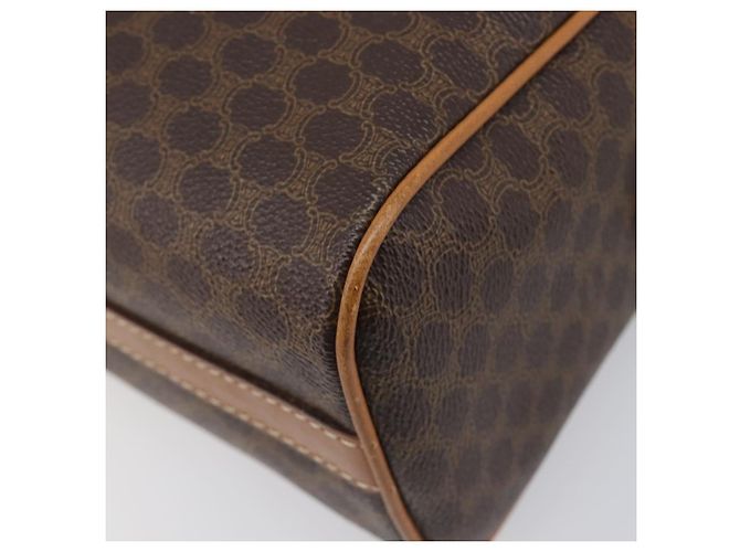 Céline CELINE Macadam Canvas Schultertasche PVC Leather Brown Gold Auth mr2905 Braun Golden - Ansicht 12