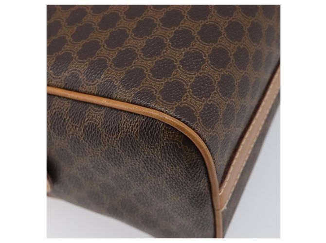 Céline CELINE Macadam Canvas Schultertasche PVC Leather Brown Gold Auth mr2905 Braun Golden - Ansicht 13