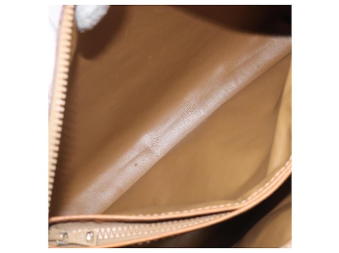 Céline CELINE Macadam Canvas Schultertasche PVC Leather Brown Gold Auth mr2905 Braun Golden - Ansicht 17