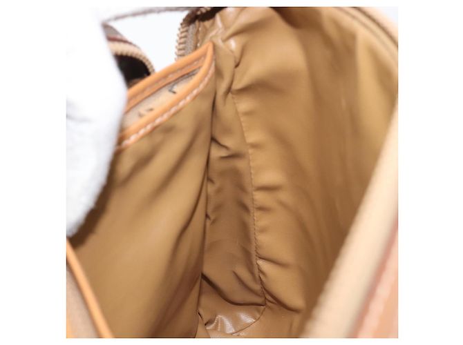 Céline CELINE Macadam Canvas Schultertasche PVC Leather Brown Gold Auth mr2905 Braun Golden - Ansicht 19