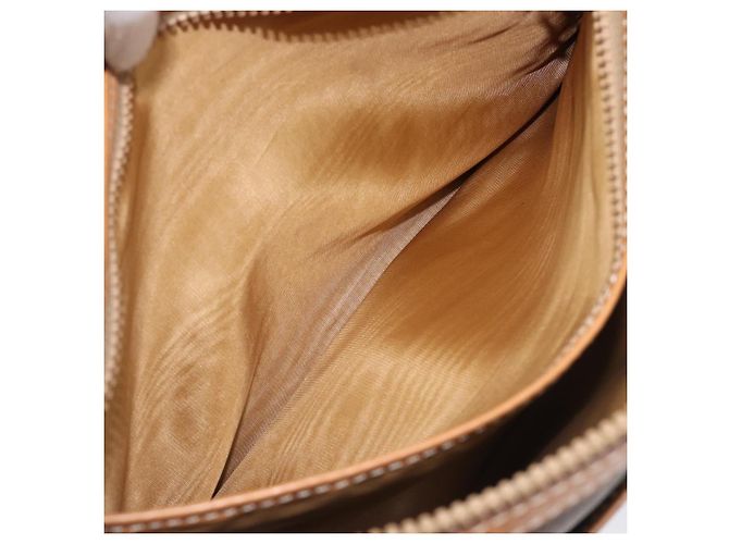 Céline CELINE Macadam Canvas Schultertasche PVC Leather Brown Gold Auth mr2905 Braun Golden - Ansicht 21