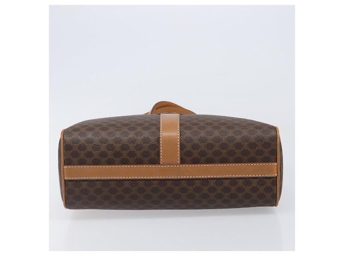 Céline CELINE Macadam Canvas Schultertasche PVC Leather Brown Gold Auth mr2905 Braun Golden - Ansicht 9