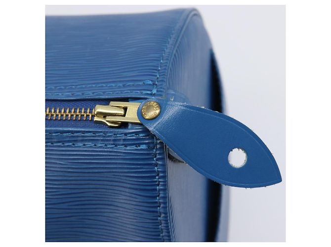 LOUIS VUITTON Epi Speedy 30 Hand Bag Toledo Blue M43005 LV Auth 202839V - vista 14