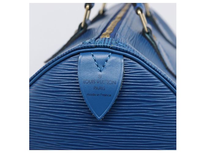 LOUIS VUITTON Epi Speedy 30 Hand Bag Toledo Blue M43005 LV Auth 202839V - vista 16
