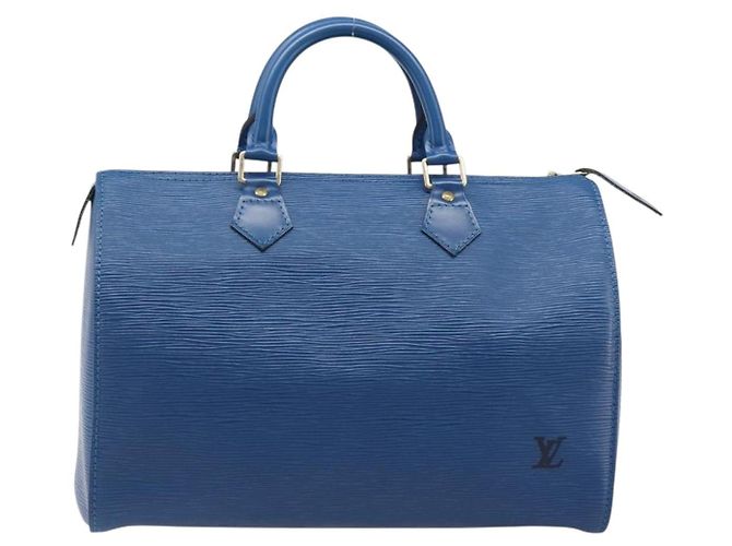LOUIS VUITTON Epi Speedy 30 Hand Bag Toledo Blue M43005 LV Auth 202839V - vista 2