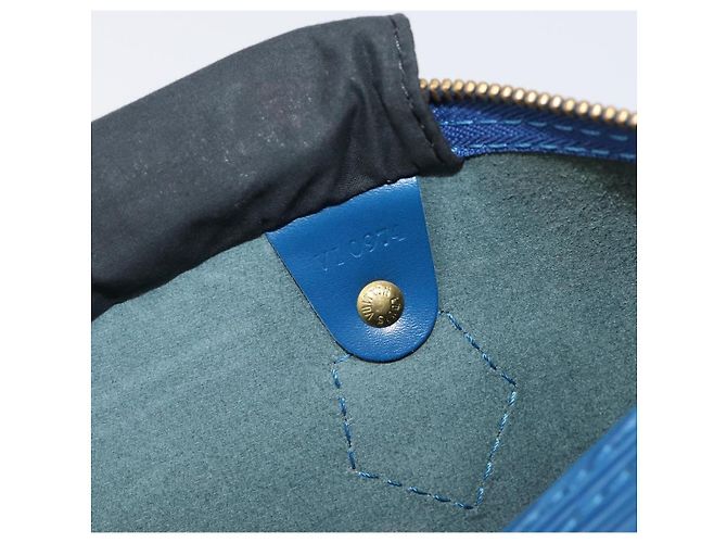 LOUIS VUITTON Epi Speedy 30 Hand Bag Toledo Blue M43005 LV Auth 202839V - vista 21