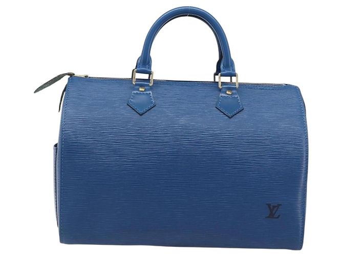 LOUIS VUITTON Epi Speedy 30 Hand Bag Toledo Blue M43005 LV Auth 202839V - vista 3