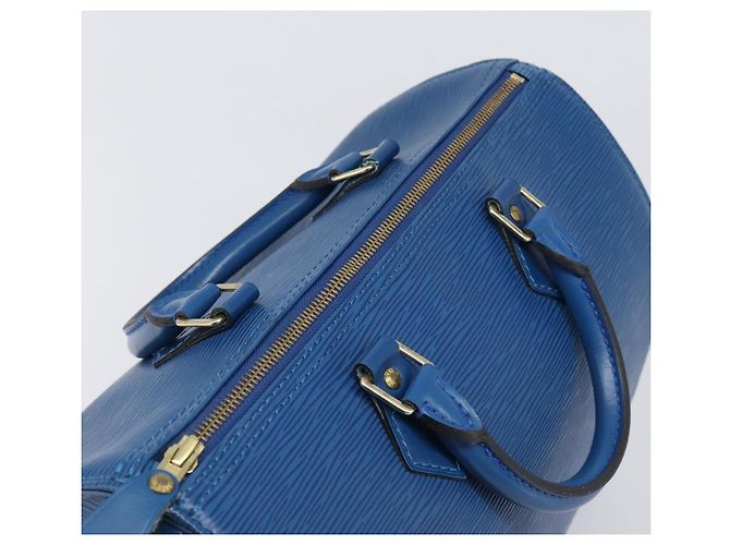 LOUIS VUITTON Epi Speedy 30 Hand Bag Toledo Blue M43005 LV Auth 202839V - vista 6
