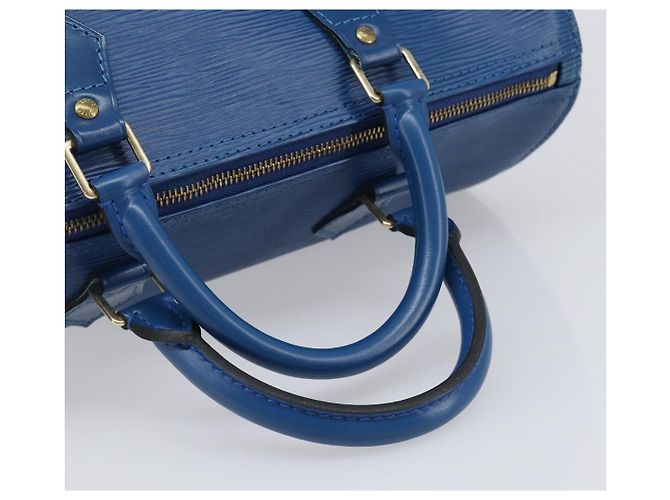 LOUIS VUITTON Epi Speedy 30 Hand Bag Toledo Blue M43005 LV Auth 202839V - vista 7