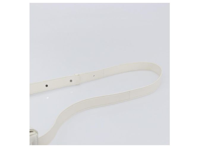 Borsa Bottega Veneta Maxi Intrecciato Cassette in pelle Bianco Argento Auth mr2874V - vista 8