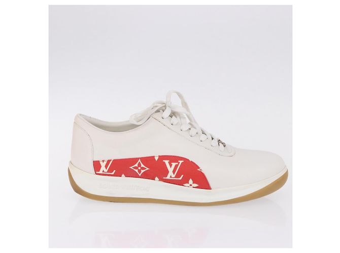 Sneakers LOUIS VUITTON Monogram LV x Supreme Runaway 1A3EQ5 LV Auth 199430M Monogramma - vista 4