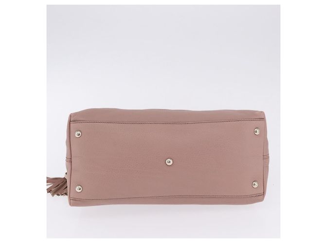 GUCCI Soho Hand Bag Leather Pink Gold Tone 308362 Auth 201141A - view 11