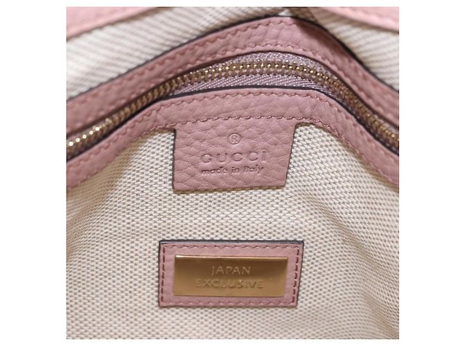 GUCCI Soho Hand Bag Leather Pink Gold Tone 308362 Auth 201141A - view 18