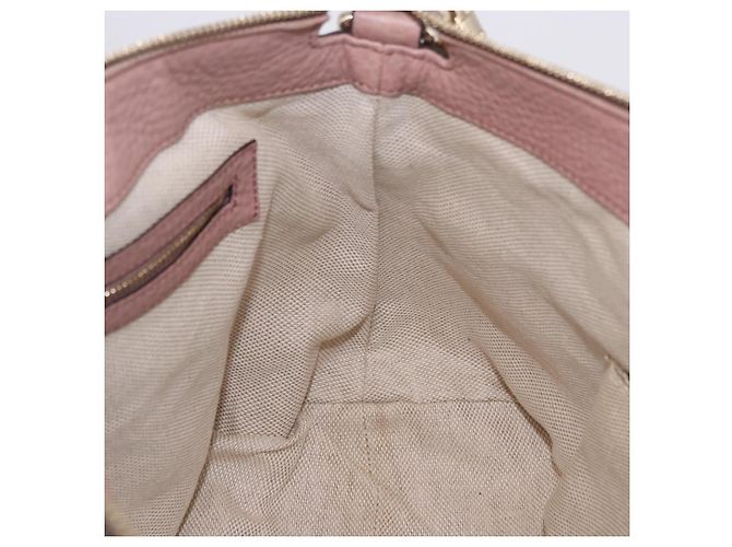 GUCCI Soho Hand Bag Leather Pink Gold Tone 308362 Auth 201141A - view 20