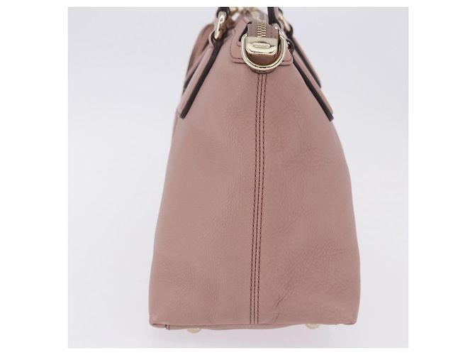 GUCCI Soho Hand Bag Leather Pink Gold Tone 308362 Auth 201141A - view 4