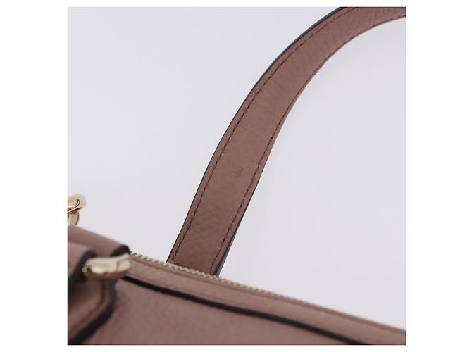 GUCCI Soho Hand Bag Leather Pink Gold Tone 308362 Auth 201141A - view 9