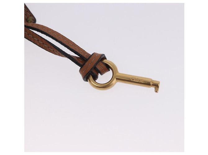 Chloé Borsa a mano Chloe Paddington in pelle marrone oro argento Auth 201140V D'oro - vista 14