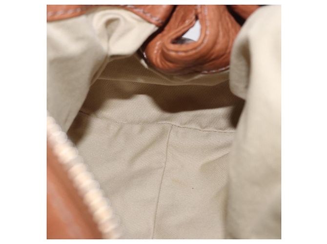 Chloé Borsa a mano Chloe Paddington in pelle marrone oro argento Auth 201140V D'oro - vista 21