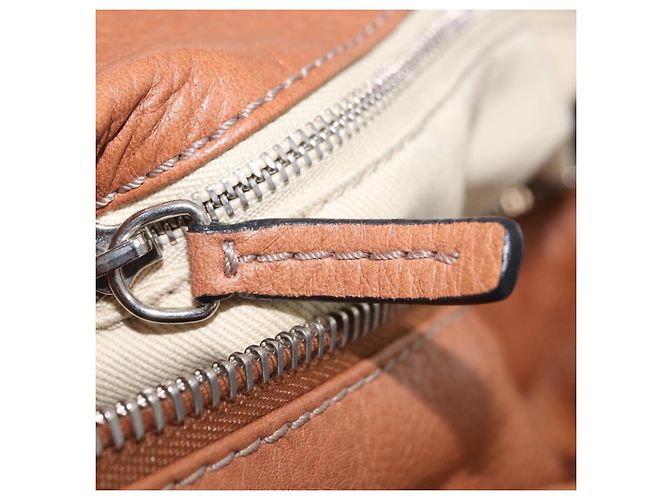 Chloé Borsa a mano Chloe Paddington in pelle marrone oro argento Auth 201140V D'oro - vista 22