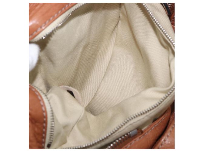 Chloé Borsa a mano Chloe Paddington in pelle marrone oro argento Auth 201140V D'oro - vista 23