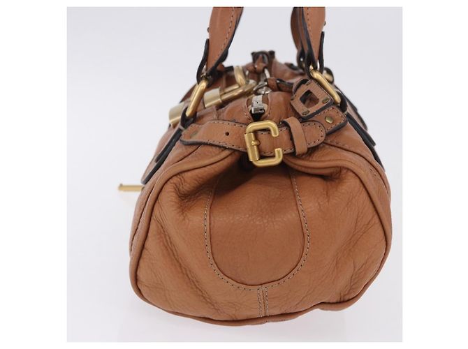 Chloé Borsa a mano Chloe Paddington in pelle marrone oro argento Auth 201140V D'oro - vista 4