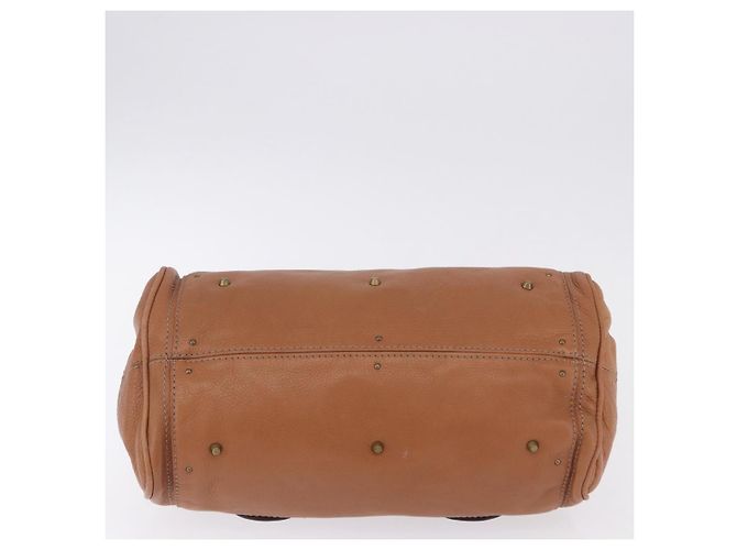 Chloé Borsa a mano Chloe Paddington in pelle marrone oro argento Auth 201140V D'oro - vista 9