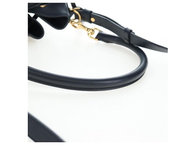Autre Marque Borsa a tracolla SAINT LAURENT Emmanuel in pelle 2way Navy Gold Auth am12532A D'oro Blu navy - vista 8