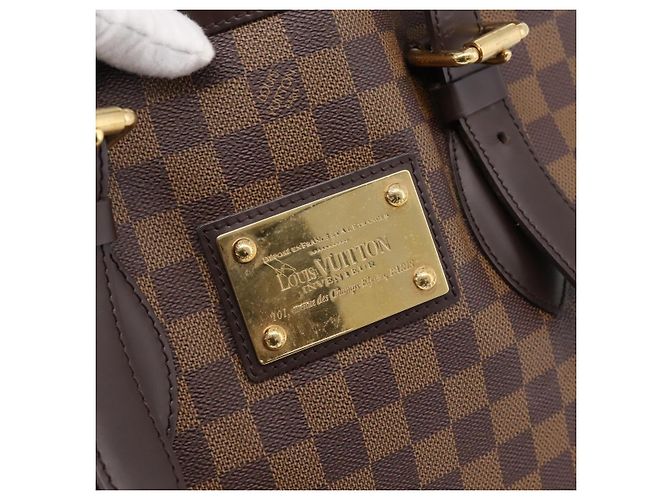 Borsa Tote LOUIS VUITTON Damier Ebene Hampstead MM N51204 LV Auth 201177SAV - vista 14