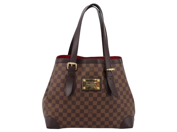 Borsa Tote LOUIS VUITTON Damier Ebene Hampstead MM N51204 LV Auth 201177SAV - vista 2