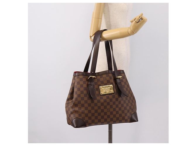 Borsa Tote LOUIS VUITTON Damier Ebene Hampstead MM N51204 LV Auth 201177SAV - vista 23
