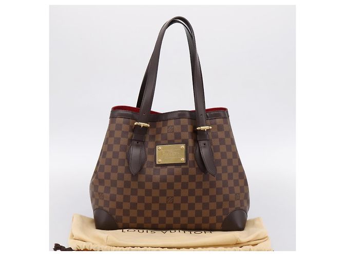 Borsa Tote LOUIS VUITTON Damier Ebene Hampstead MM N51204 LV Auth 201177SAV - vista 24