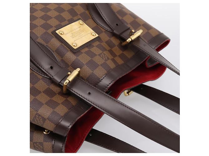 Borsa Tote LOUIS VUITTON Damier Ebene Hampstead MM N51204 LV Auth 201177SAV - vista 6