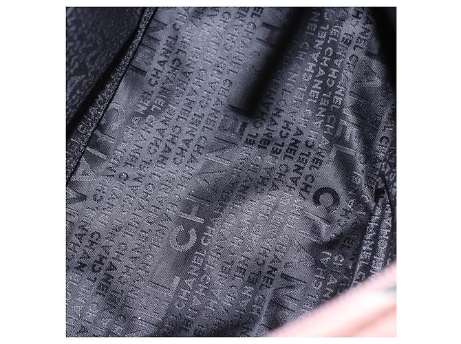CHANEL Schultertasche Eiscreme-Muster aus Canvas Rosa Schwarz CC Auth 201171V Pink - Ansicht 16