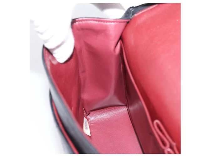 Borsa a tracolla CHANEL Matelasse 25 in pelle d'agnello nera con catena e CC dorato Auth 200746V Nero D'oro - vista 20