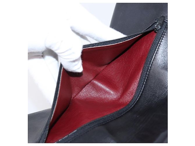 Borsa a tracolla CHANEL Matelasse 25 in pelle d'agnello nera con catena e CC dorato Auth 200746V Nero D'oro - vista 24