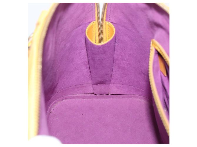 Borsa a mano LOUIS VUITTON Epi Alma Gialla M52149 LV Auth 197280A Giallo - vista 17