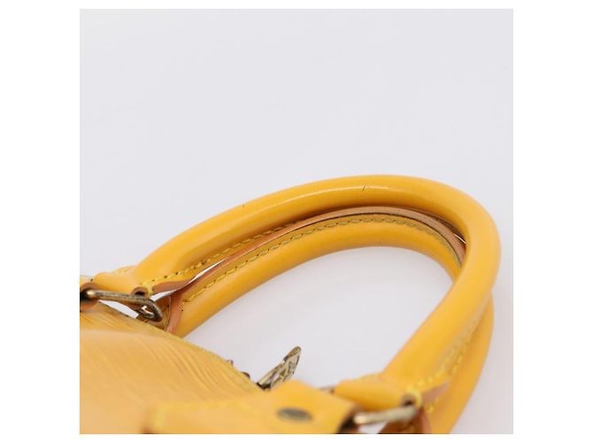 Borsa a mano LOUIS VUITTON Epi Alma Gialla M52149 LV Auth 197280A Giallo - vista 8