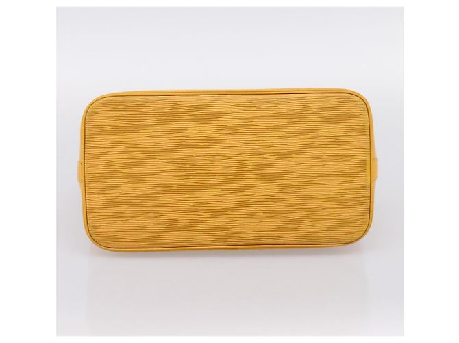 Borsa a mano LOUIS VUITTON Epi Alma Gialla M52149 LV Auth 197280A Giallo - vista 9