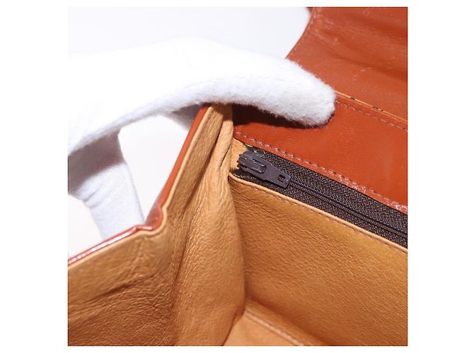 Bolso de mano MCM Vicetos Logogram PVC Leather 2way Brown Gold Auth 203014A Castaño Dorado - vista 25
