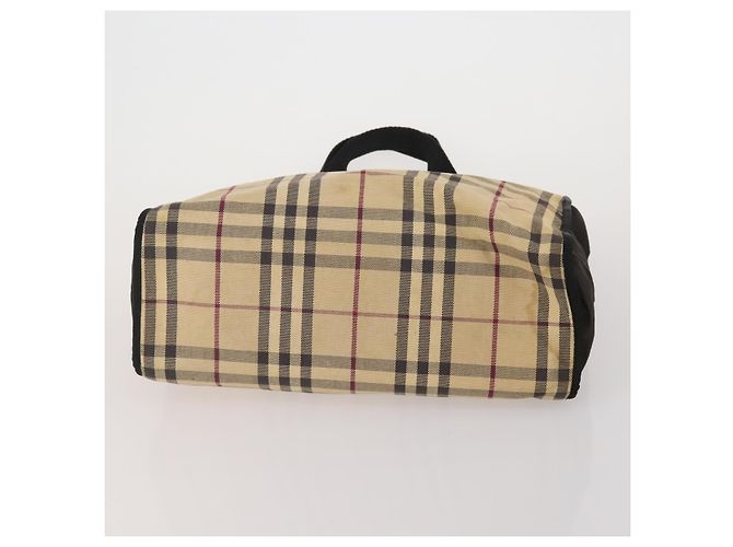 BURBERRY Nova Check Hand Bag Canvas 3 Set Beige Blue Auth 202176 - vista 14