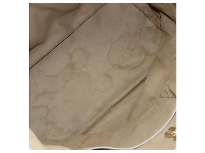 Bulgari Borsa Tote BVLGARI in pelle argento Auth 202279 - vista 15