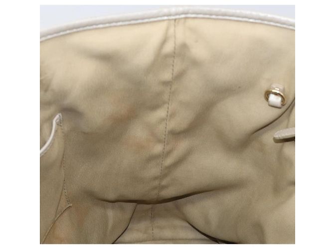 Bulgari Borsa Tote BVLGARI in pelle argento Auth 202279 - vista 17