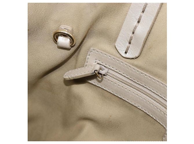 Bulgari Borsa Tote BVLGARI in pelle argento Auth 202279 - vista 18
