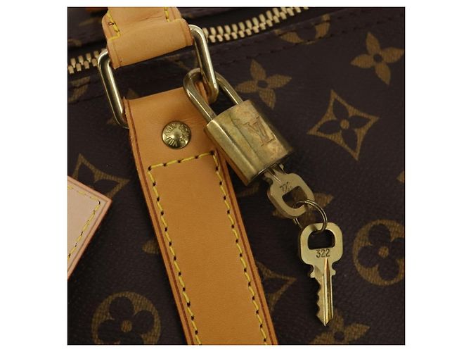 LOUIS VUITTON Monogram Keepall 55 Boston Bag M41424 LV Auth 199046A Monogramma - vista 18