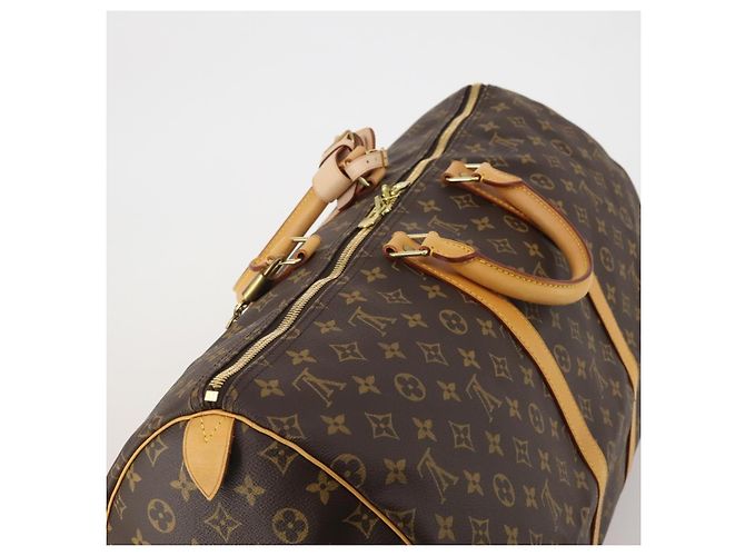 LOUIS VUITTON Monogram Keepall 55 Boston Bag M41424 LV Auth 199046A Monogramma - vista 6