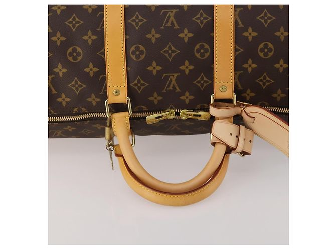 LOUIS VUITTON Monogram Keepall 55 Boston Bag M41424 LV Auth 199046A Monogramma - vista 7