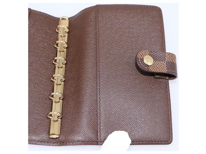 LOUIS VUITTON Damier Ebene Agenda PM Day Planner Cover R20700 LV Auth am12595V - vista 15