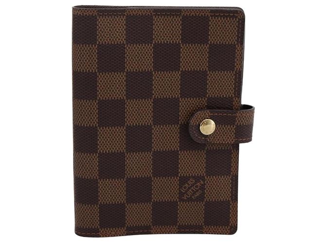 LOUIS VUITTON Damier Ebene Agenda PM Day Planner Cover R20700 LV Auth am12595V - vista 2